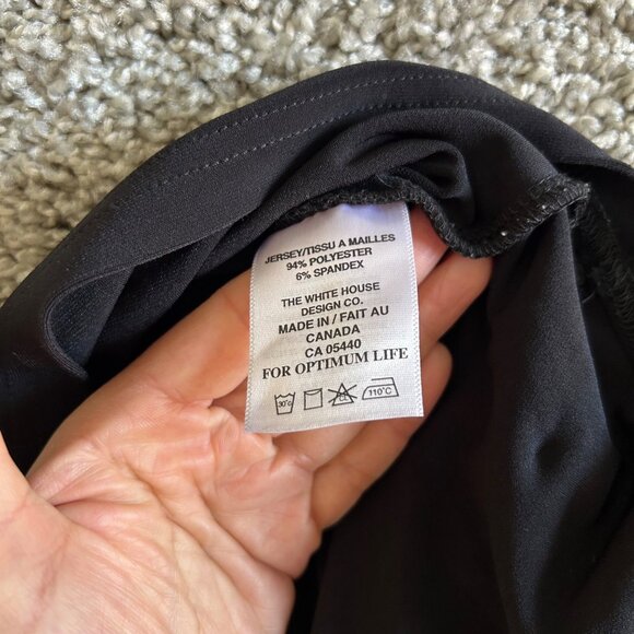 Sympli Black Long Sleeve Draped Collar Top Womens Size 6 - Picture 4 of 9